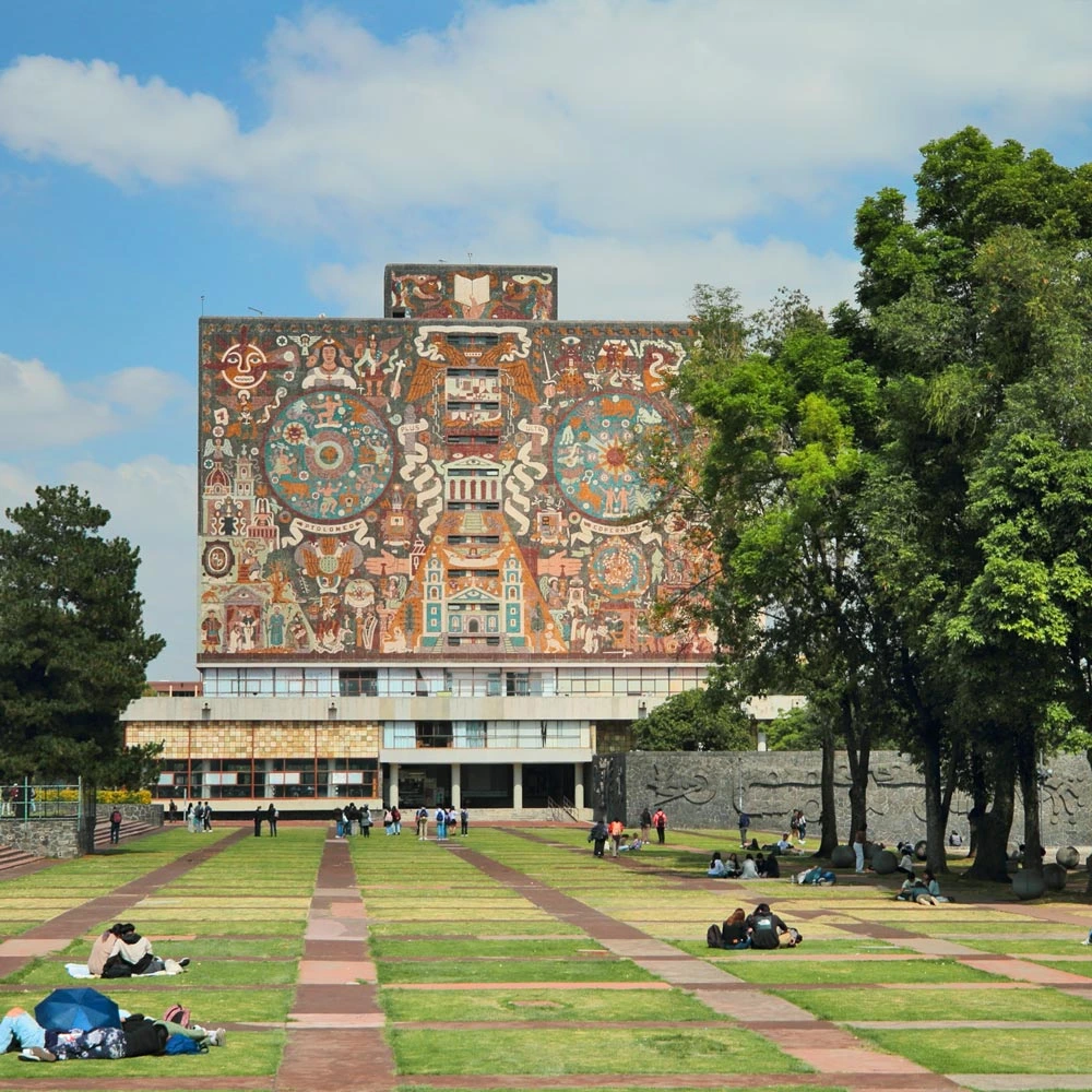 Ciudad universitaria UNAM, mapa de ciudad de méxico